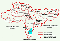 Polo�aj op�ine Visoko - klikni za uve�anje